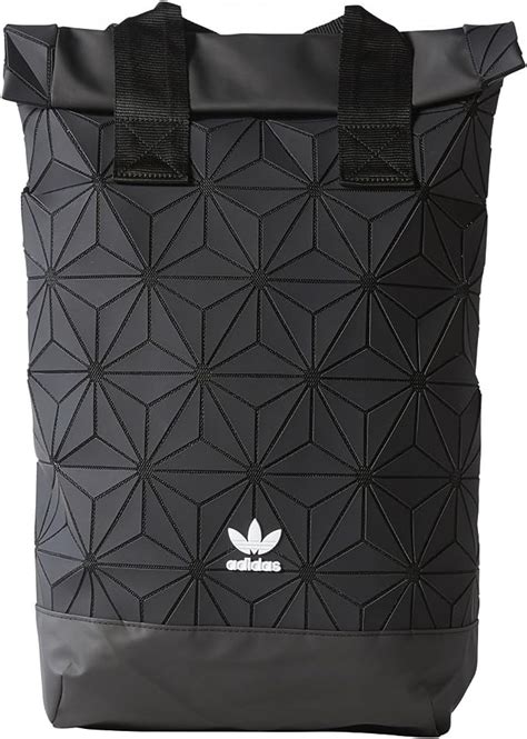 adidas originals 3d roll top backpack freizeit rucksack schwarz